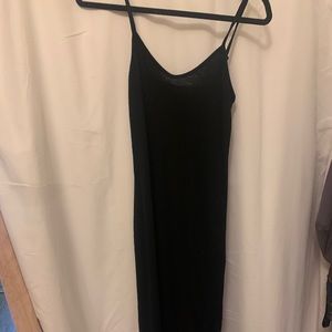Gap black knit maxi dress